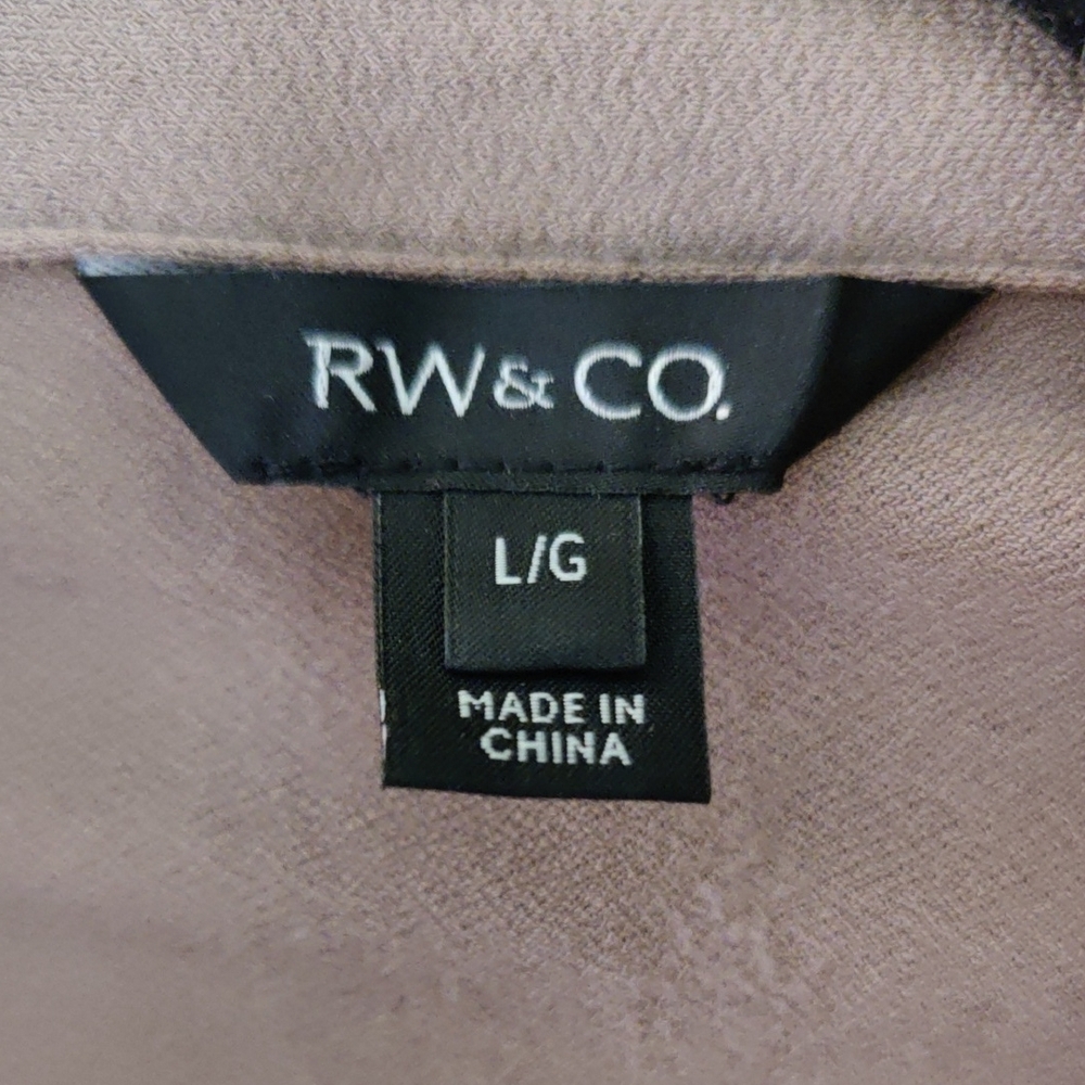 RW&CO. Beige Long Sleeve Button Down Shirt - Picture 2 of 3